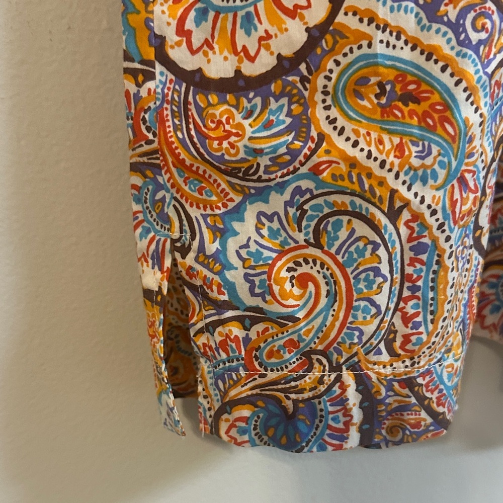Peter Millar Multicolor Paisley Tunic with Cream Trim - Picture 5 of 7